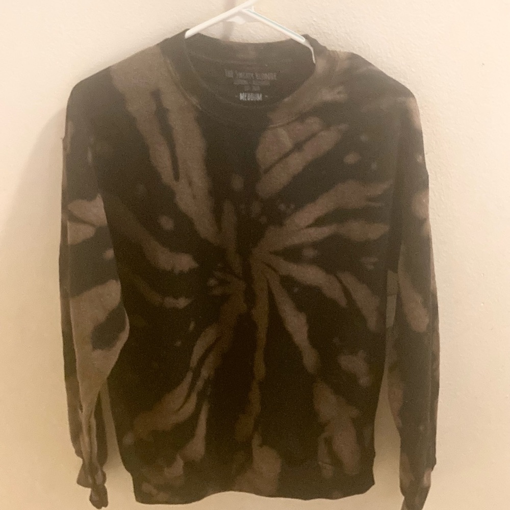 ‘The Sweaty Blonde’ Brown Tie-Dyed Crewneck Sweatshirt